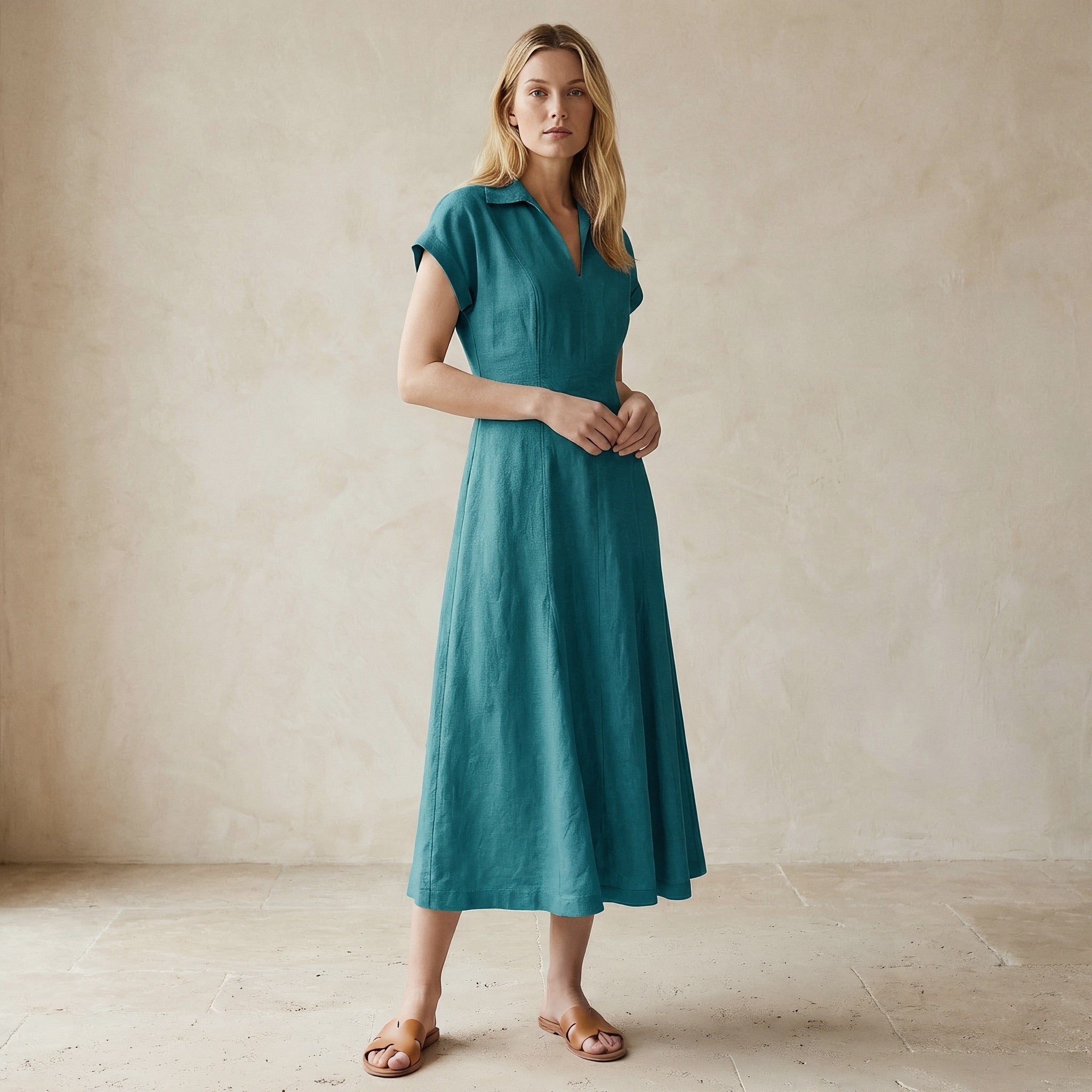 Buy Cotton Midi Dresses Online | SeamsFriendly Buy Cotton Midi Dresses Online | SeamsFriendly
