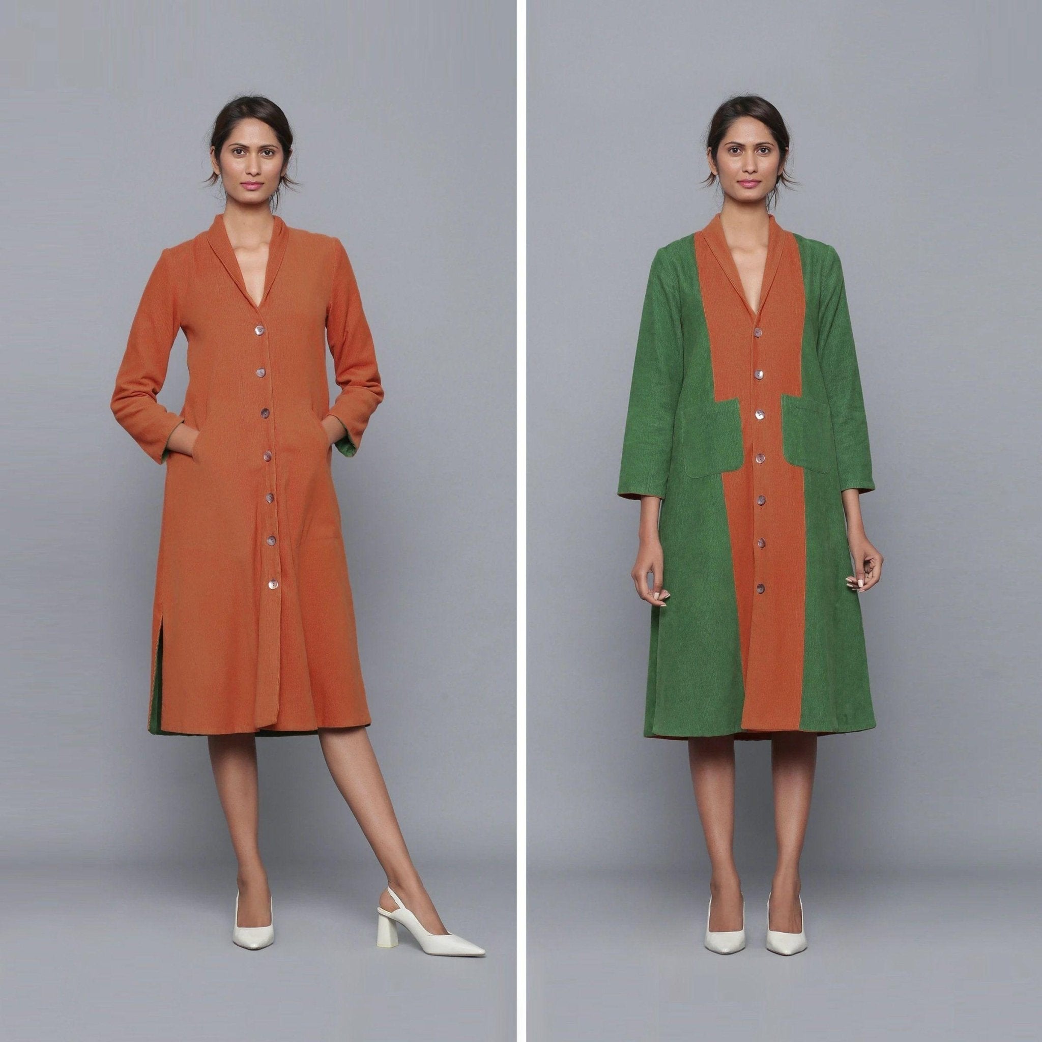 Knee length dress coat best sale