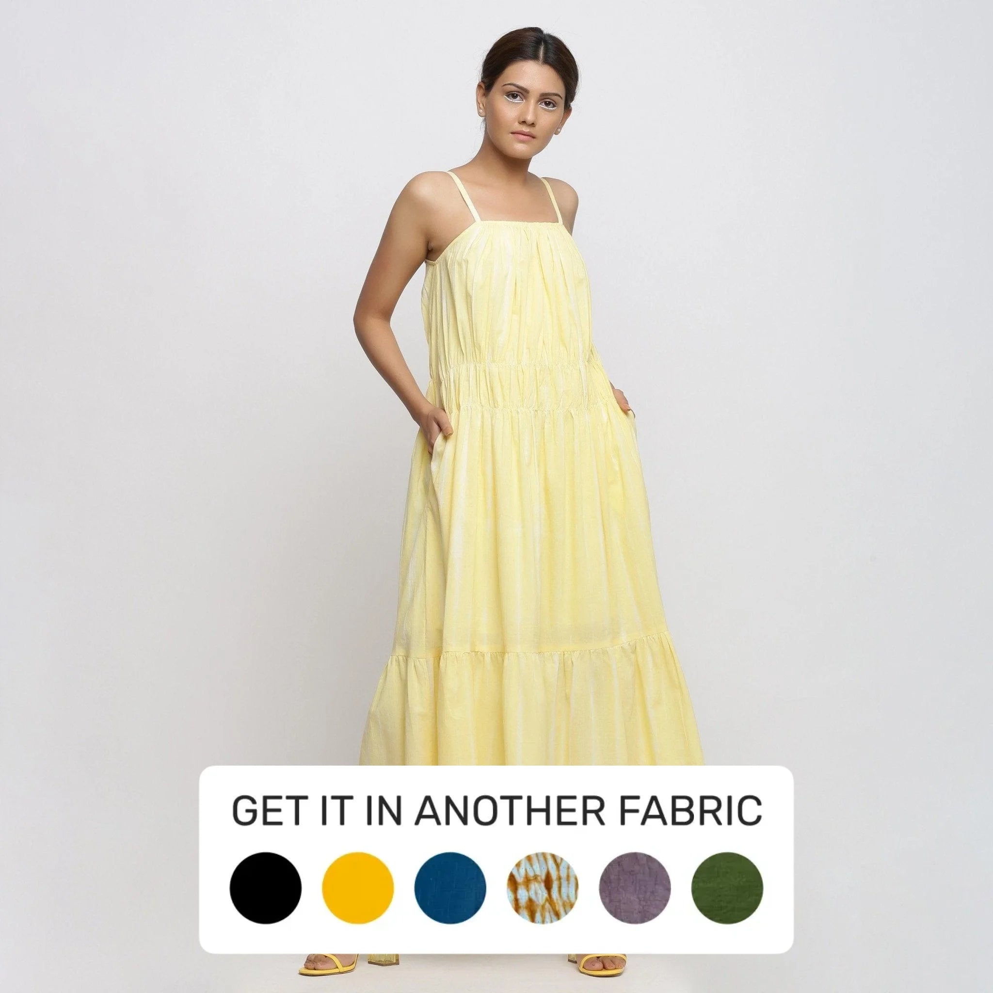 princess polly baby blue dress Buy Yellow Hand Tie-Dye Cotton Midi Tiered Dress Online at SeamsFriendly