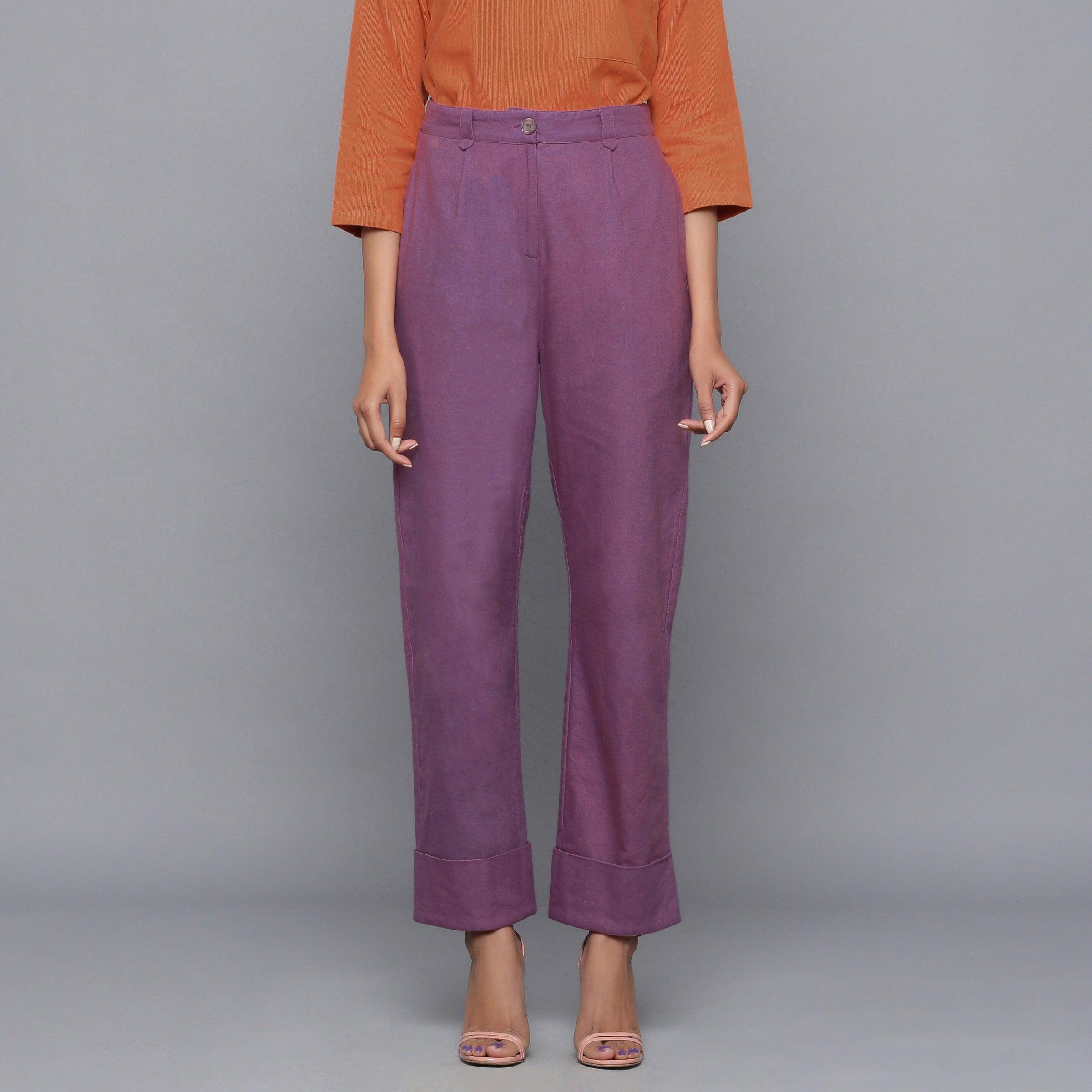 So Comfy Wide Leg Pant Cropped Length - Faded Rust
