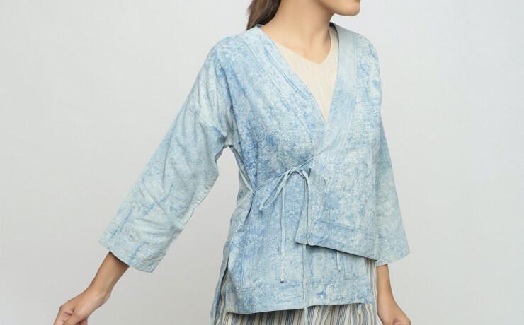 Dabu Cotton High Low Outerwear DABU MUD-RESIST PRINT