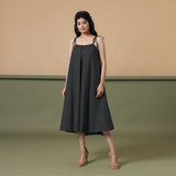 6-Way Convertible Black Tie-Dye Cotton Skirt Dress