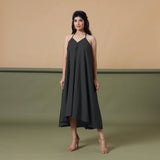 6-Way Convertible Black Tie-Dye Cotton Skirt Dress