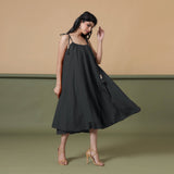 6-Way Convertible Black Tie-Dye Cotton Skirt Dress