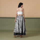 6-Way Convertible Black Tie-Dye Cotton Skirt Dress