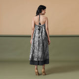 6-Way Convertible Black Tie-Dye Cotton Skirt Dress