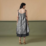6-Way Convertible Black Tie-Dye Cotton Skirt Dress