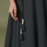 6-Way Convertible Black Tie-Dye Cotton Skirt Dress