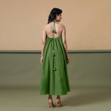 6-Way Convertible Forest Green Tie-Dye Cotton Skirt Dress