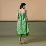 6-Way Convertible Forest Green Tie-Dye Cotton Skirt Dress