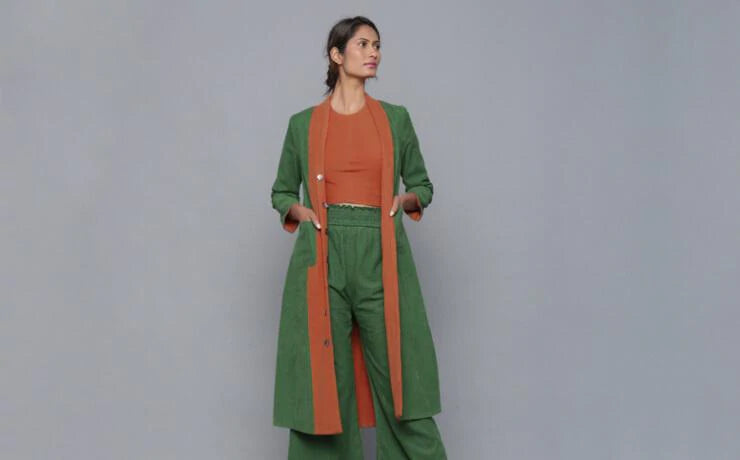 Reversible Convertible Corduroy Jacket Dress 4 DIFFERENT WAYS TO WEAR IT
