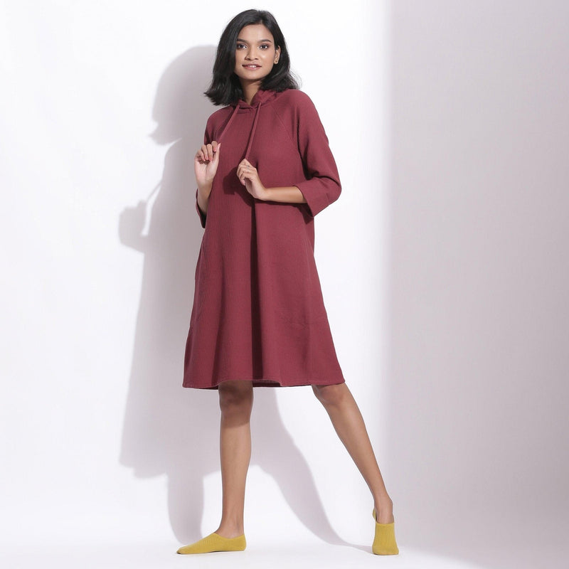 Knee length hoodie dress hotsell