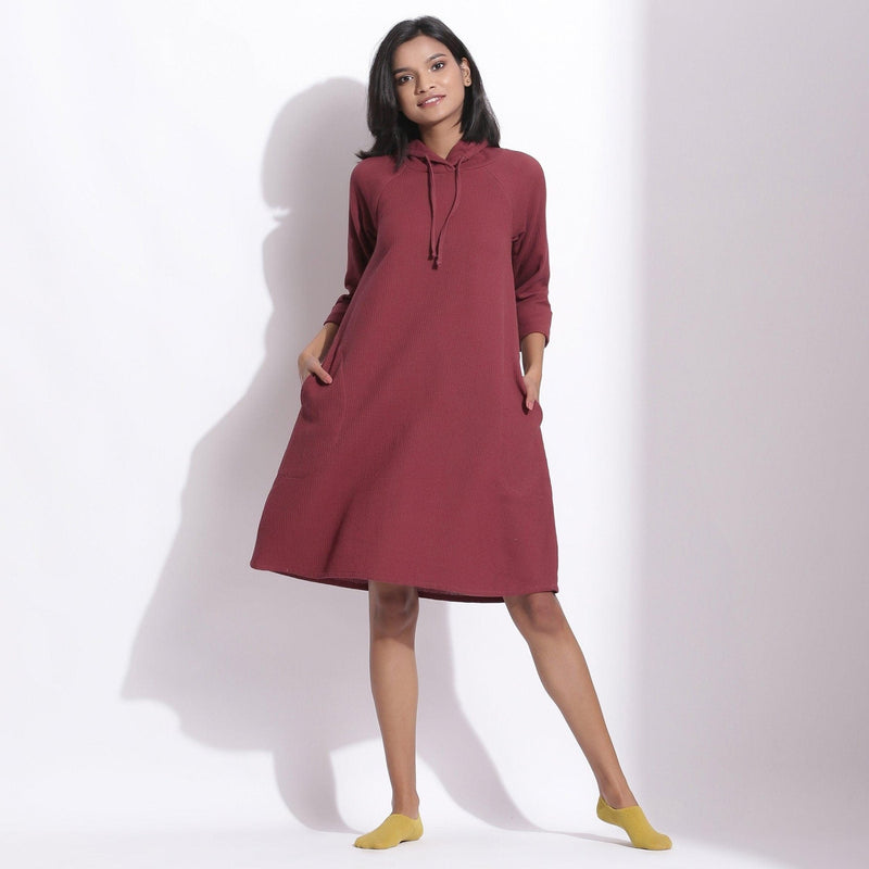 Cotton hoodie dress best sale