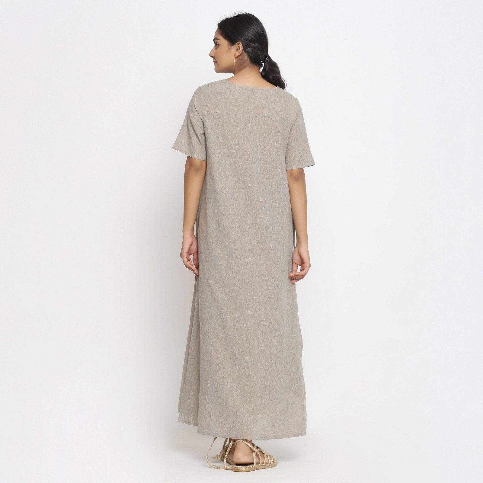 a line dress beige Contessa Beige A-Line Midi Dress Beige / S