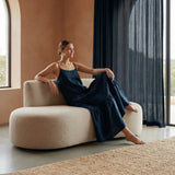 Black Cotton Drop-Waist Camisole Maxi Tier Dress