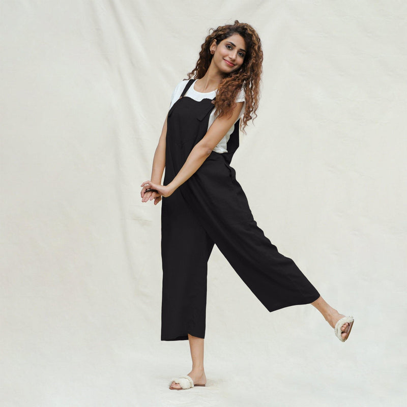 Black midi jumpsuit online