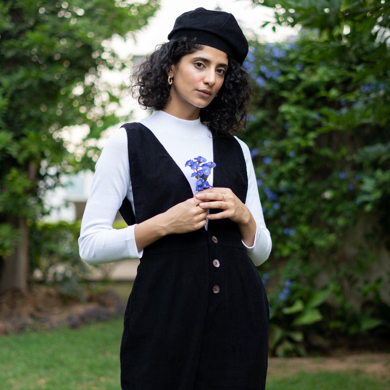 denim pinafore dress new look Blue Denim Mini Pinafore Dress