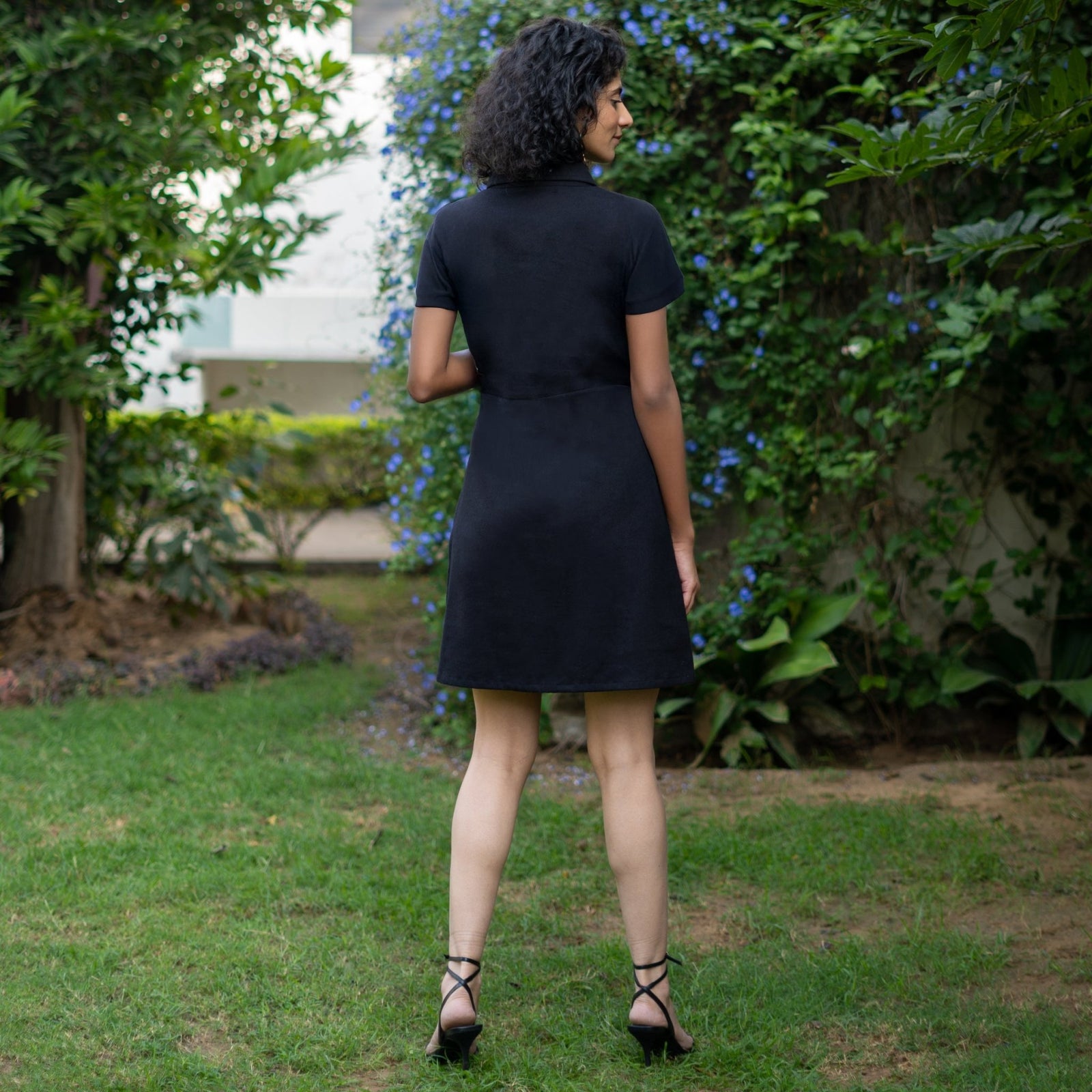 navy blue dress for baby girl Ever-Pretty Ruffled Short Sleeve V-Neck A-Line Formal Dress for Stylish Events