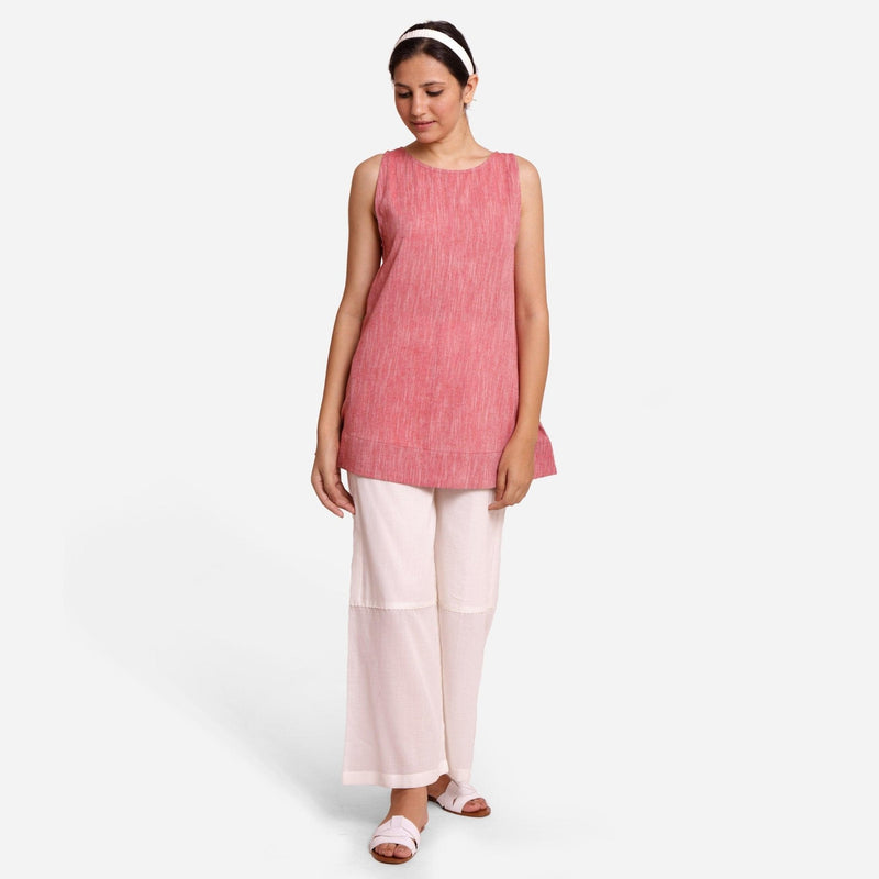 Buy Brick Red Cotton Sleeveless Mini Tunic Dress Online at SeamsFriendly Buy Brick Red Cotton Sleeveless Mini Tunic Dress Online at SeamsFriendly