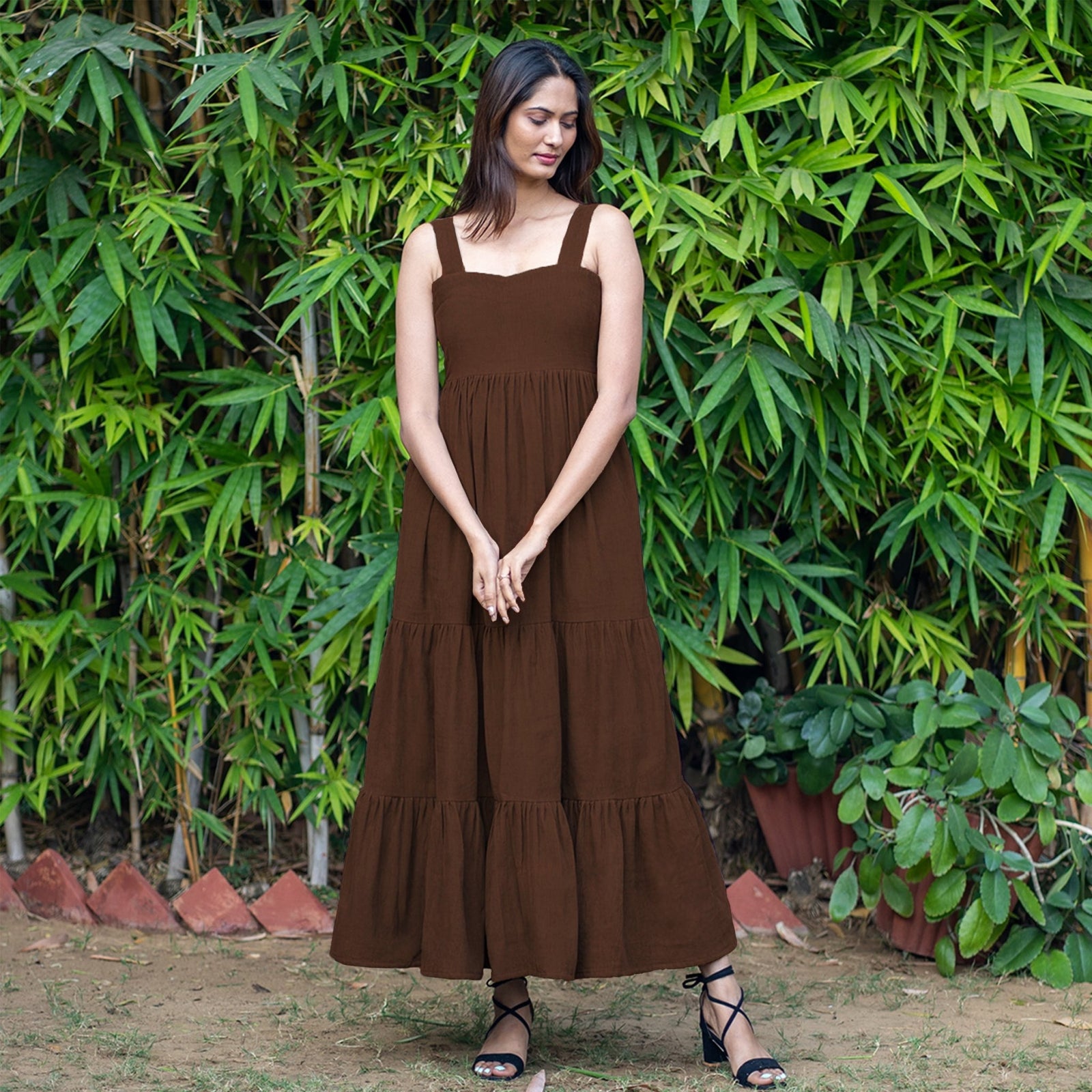 corduroy dress brown Make It Count Dress, Medium - The Mint Julep Boutique Rachel is 57 and wearing a size small dress measuring 50Styled with the Amelie Legging in ecru Brown Corduroy Square Neck Pinafore