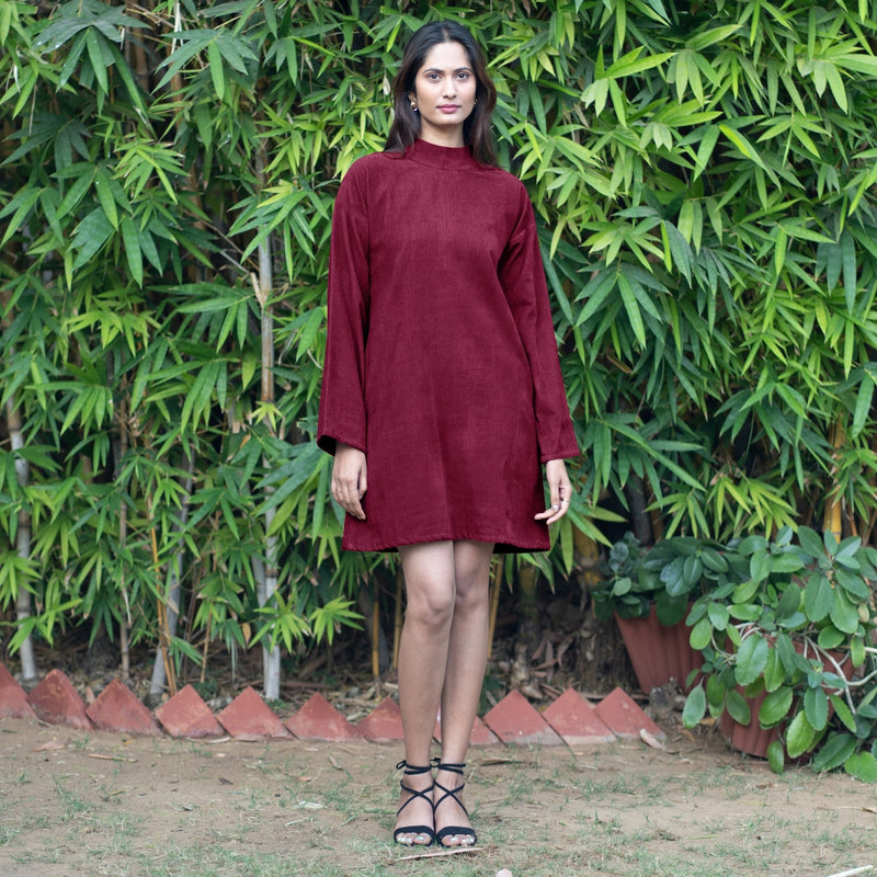 burgundy a line mini dress short maroon prom dresses Zapakasa Women Burgundy Satin Corset Short Homecoming Dress with Lace A Line
