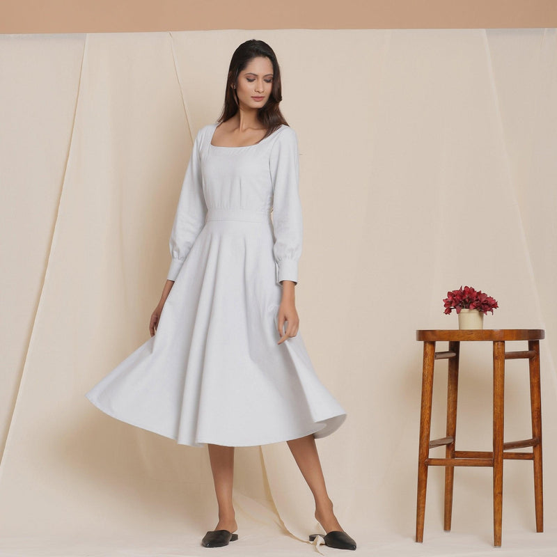 Lace White Flare Midi Dress Elena Ruched Pleated Fit Flare Midi Dress In Iconic White Chello Lace White Flare Midi Dress Elena Ruched Pleated Fit Flare Midi Dress In Iconic White Chello