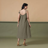 Convertible 3-Way Sage Green Tie-Dye Cotton Skirt Dress