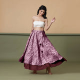 Convertible 6-Way Sangria Wine Tie-Dye Cotton Skirt Dress
