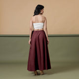 Convertible 6-Way Sangria Wine Tie-Dye Cotton Skirt Dress