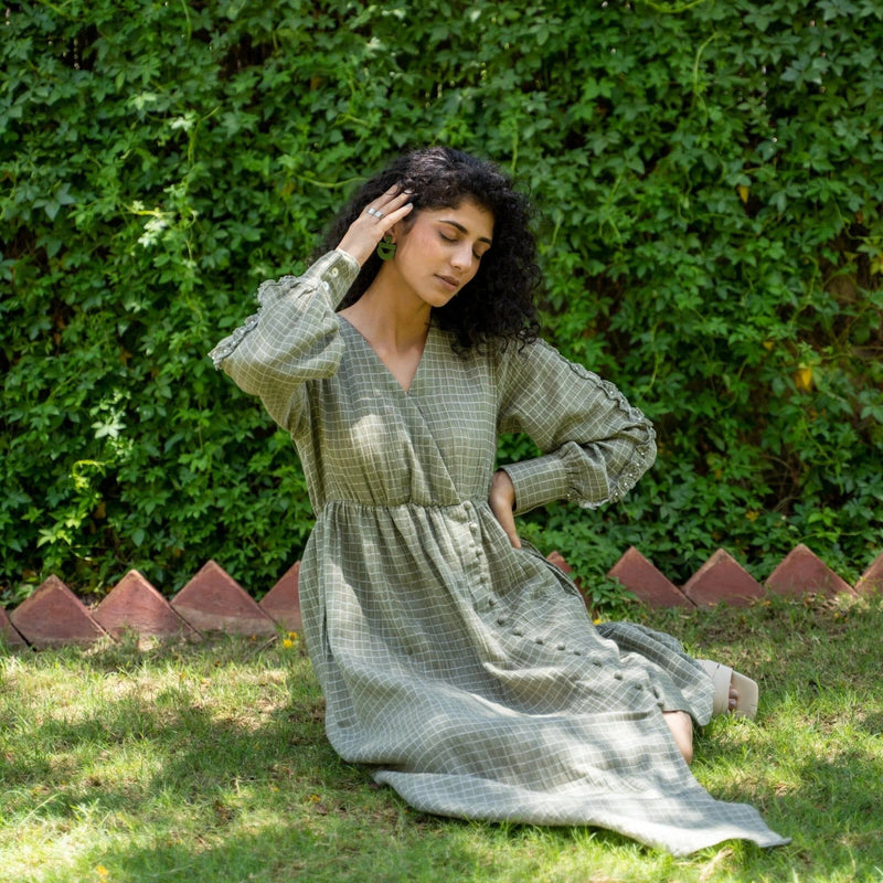 cotton hippy dress Sleeveless Cotton Hippie Long Dress with Crochet Lace