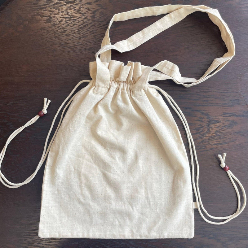 Ecru Undyed 100% Cotton Tote Bag with Pocket