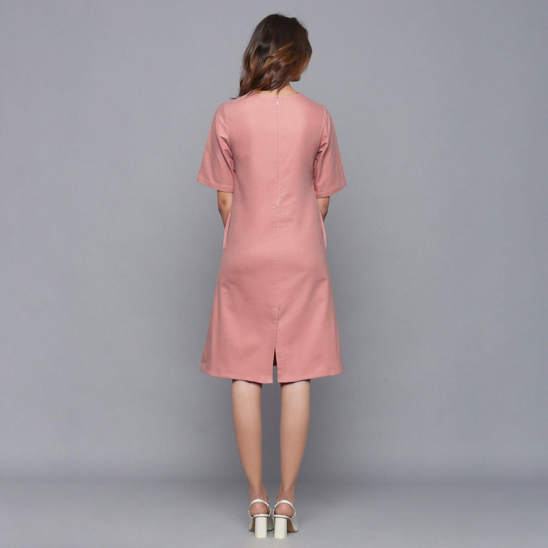 English Rose Warm Cotton Flannel Knee Length Sheath Dress 32" / Petite (5'1" and below) English Rose Warm Cotton Flannel Knee Length Sheath Dress 32" / Petite (5'1" and below)