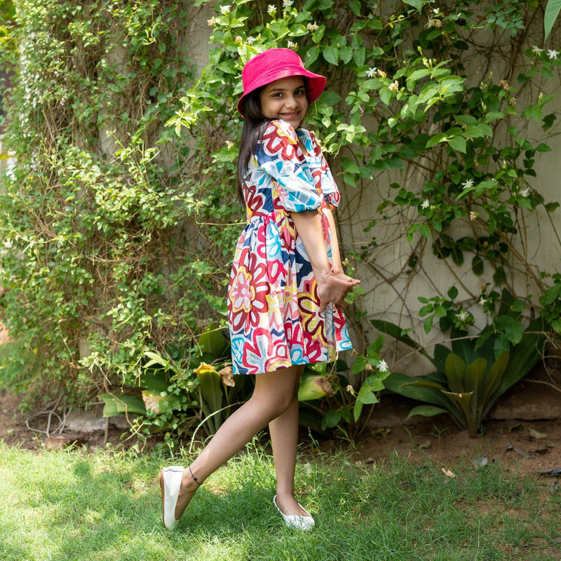 100 cotton floral dress Multicolor Floral Printed 100% Cotton Off-Shoulder Maxi Tier Dress Custom Size (Free) / Tall (5'7" and above)