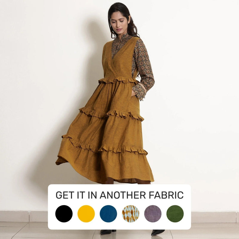 Frill pinafore jumpsuit shop