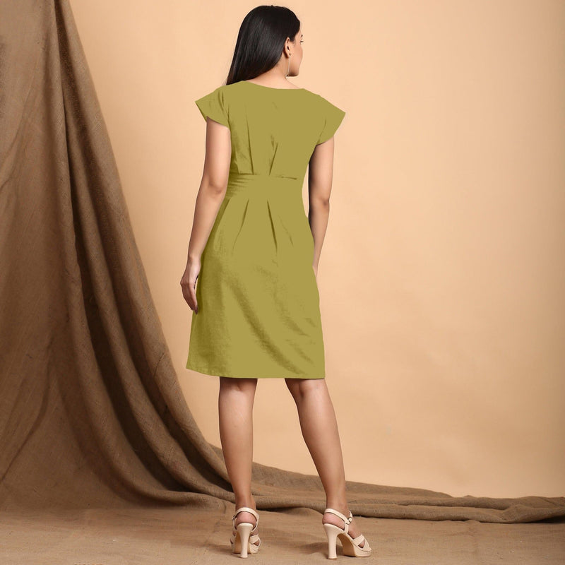 green dress with cap sleeves A-line Green Prom Dress,Short Prom Dress with Cap Sleeves,Satin Lace Homecoming Dress PD00184, US26W / Burgundy