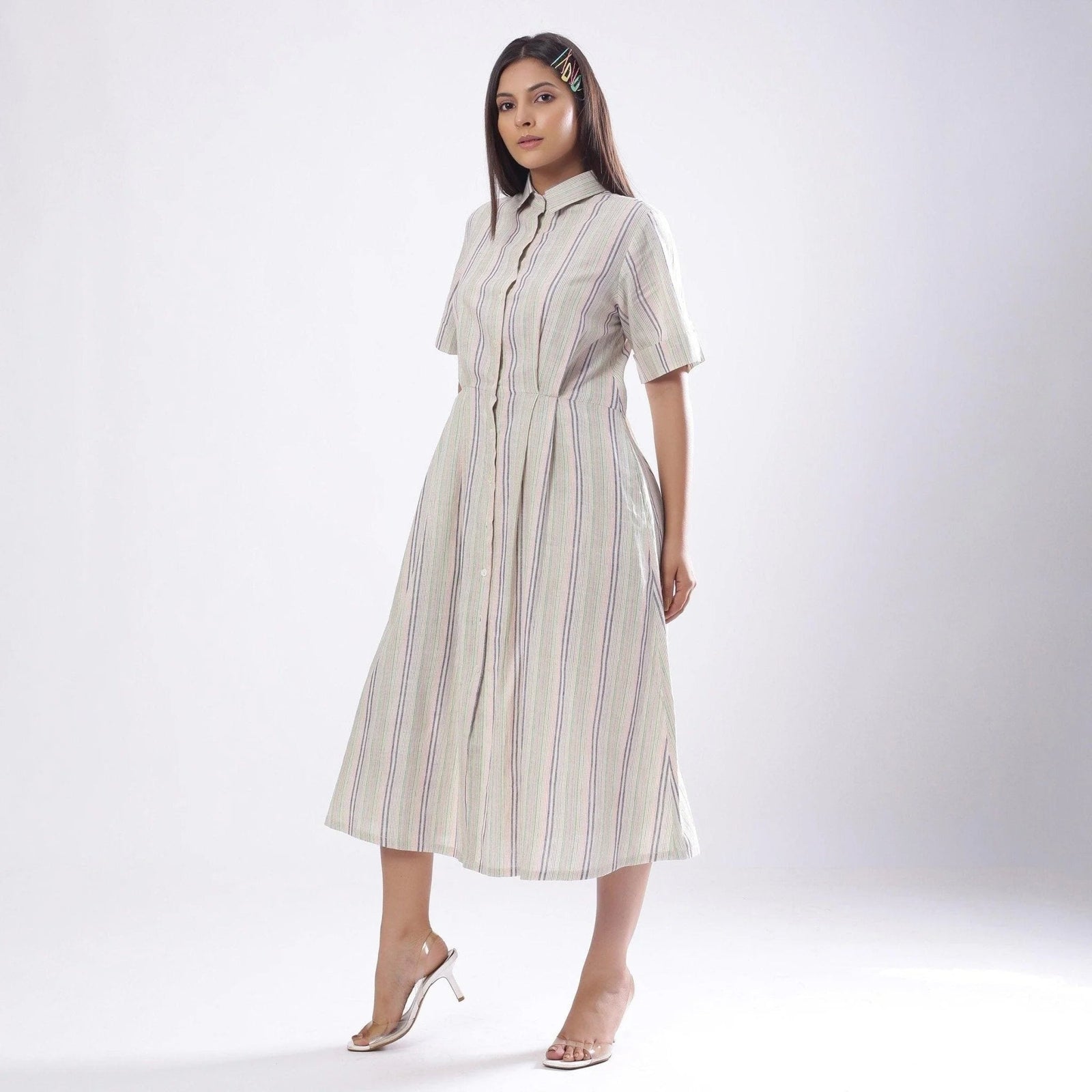 muslin shirt dress Womens cotton muslin shirt dress