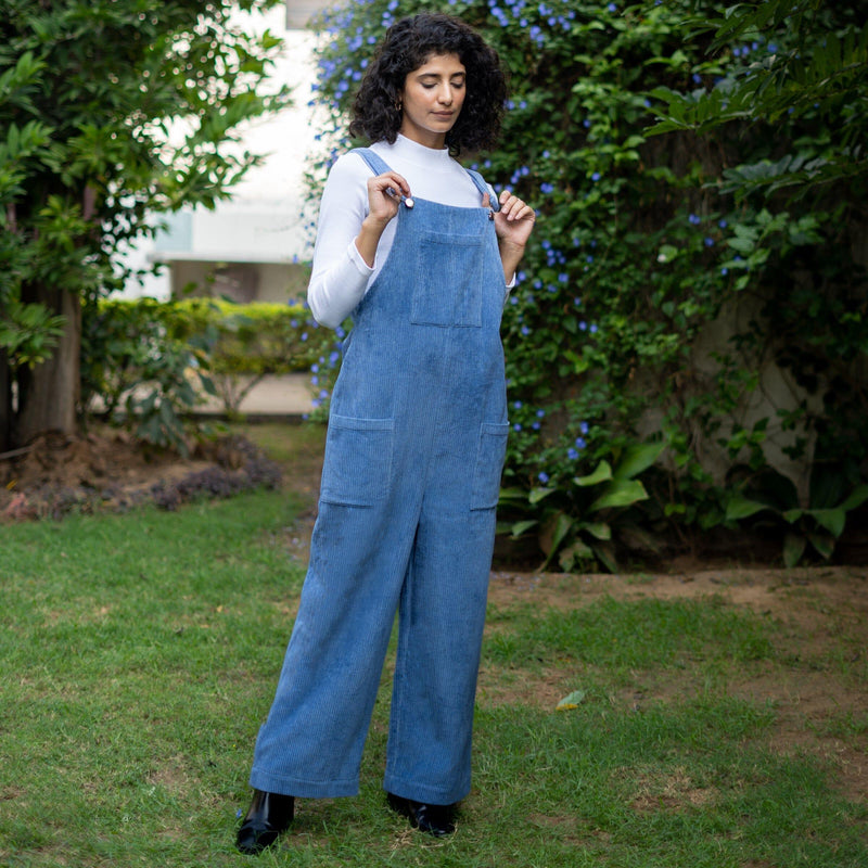 Quilted Jersey Dungarees & T-Shirt Set