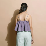 Lavender 100% Linen Tier Camisole Top