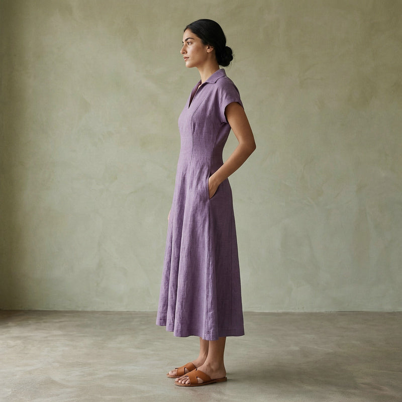 lavender midi dress Buy Cotton Linen Paneled A-Line Online at SeamsFriendly Color:INDIGO TIE DYE MAXI DRESS Saturn Mini Dress | Fits true to size. palazzo
