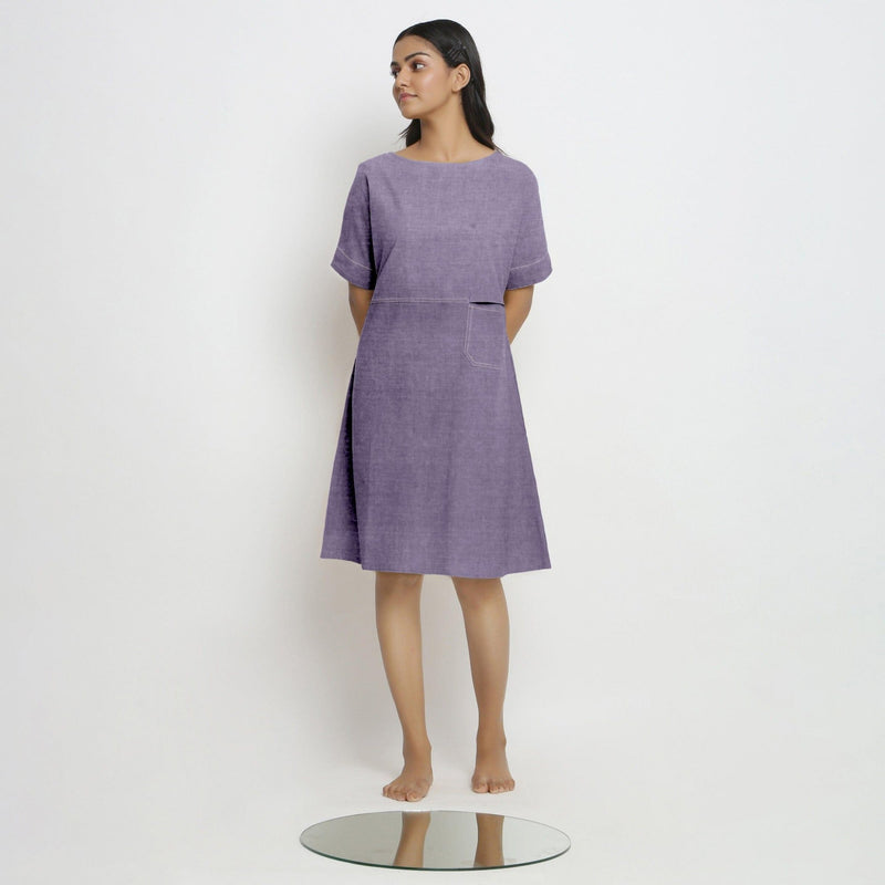 lavender knee length dress 90 Colors Chiffon Lavender Light Purple Short Sleeve Knee Skirt Party Evening Wedding Lightweight D