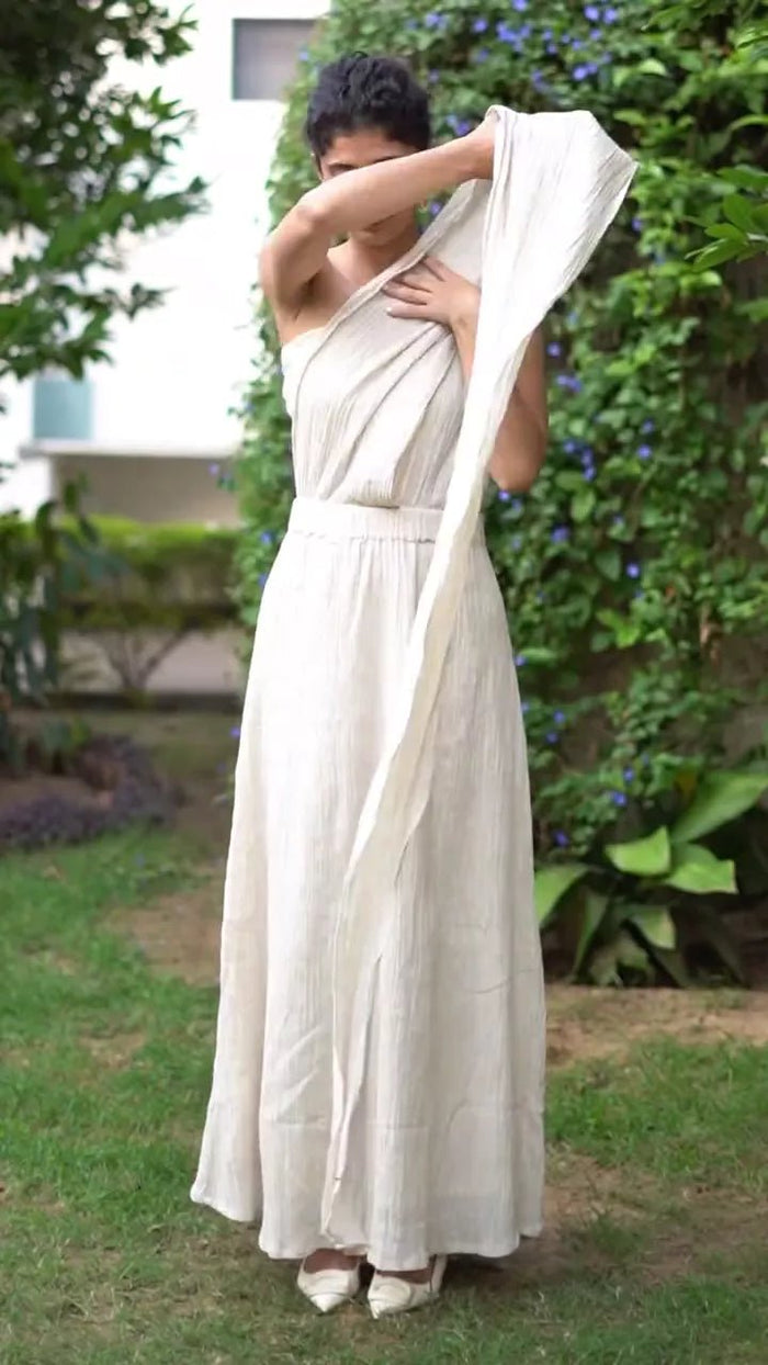 slim fit dress slacks JUNE Leaves Print Tiered Dress | Dress Addict Brand main image 1
