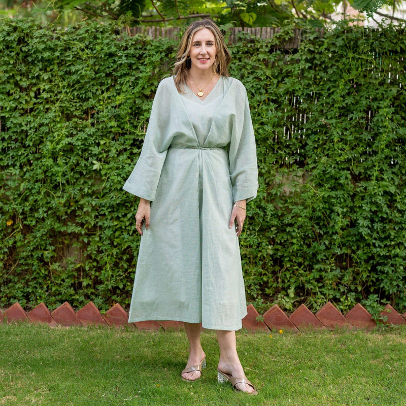 kimono dress cotton Women Kimono, Long Cotton Robe Floral Dressing Gown Boho Loungewear with Pockets, One Size Breathable Lightweight Fabric Beach Resort Outfit