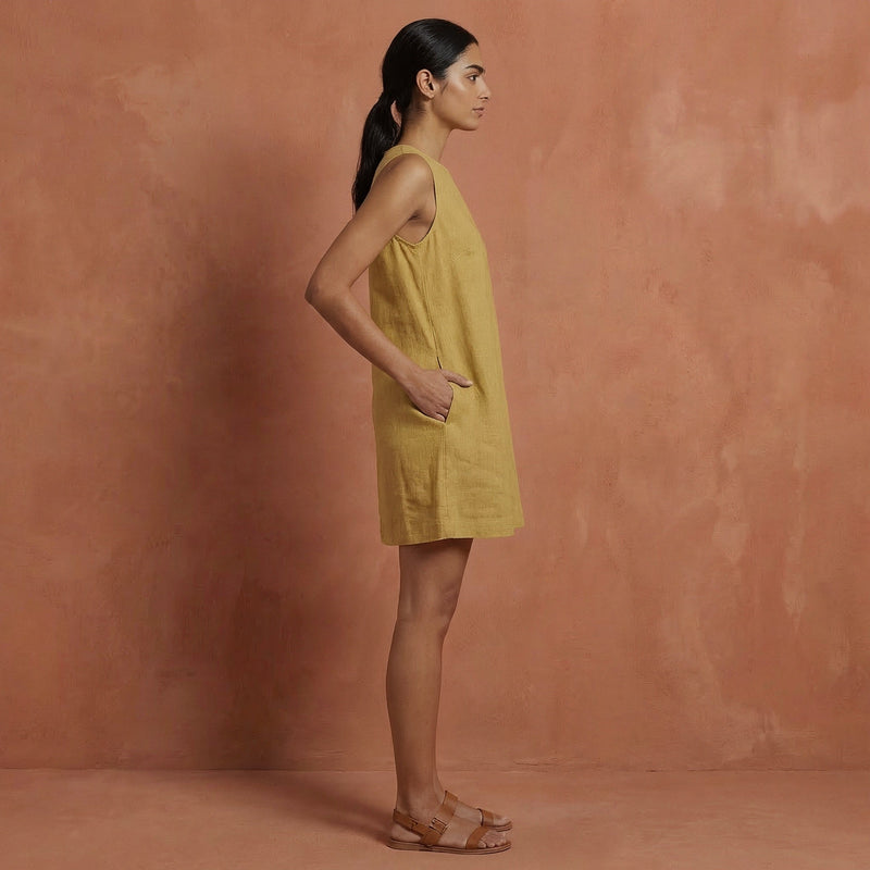 pastel yellow a line dress Mafytytpr Summer Dress For Women V Neck Short Sleeve A Line Solid Color Casual Hollow Out Party Dresses Light Yellow S