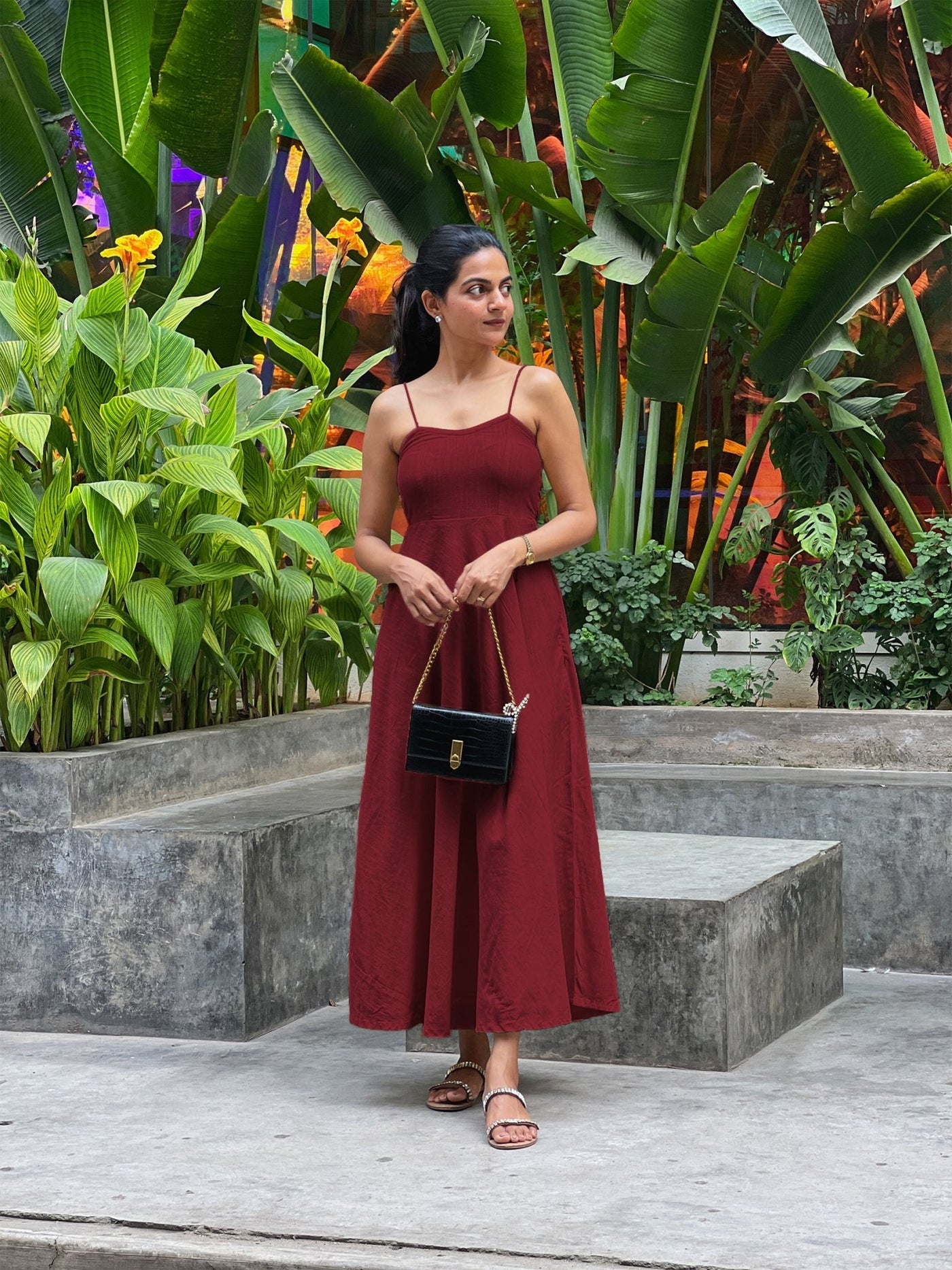 red dress sundress Burgundy Mandala Boho Maxi Dress, Beach SunDress, Summer Dress, Boho Clothing, Vacation Dress