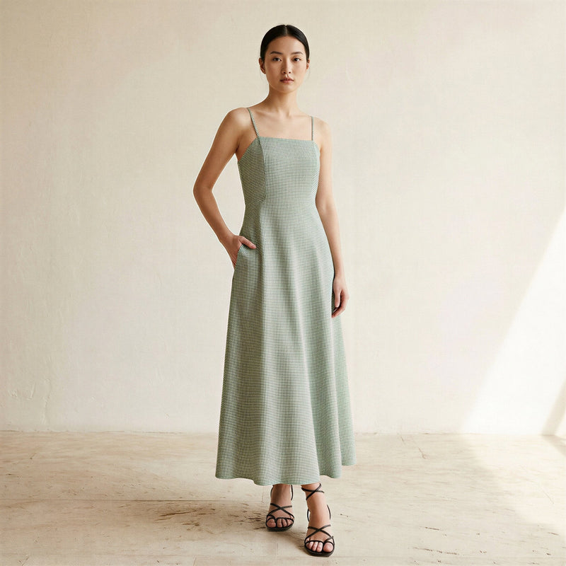 mint green sun dress Vintage Spaghetti Straps Sleeveless Mint Green Summer Holiday Dress P2 PreppyDress