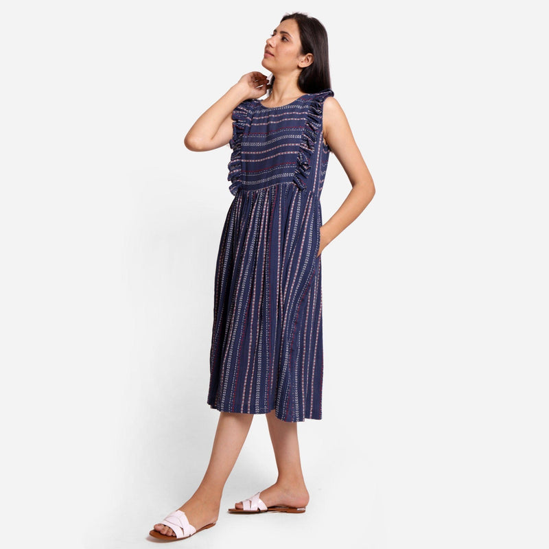 crinkle cotton midi dress Crinkle Cotton Midi Dress
