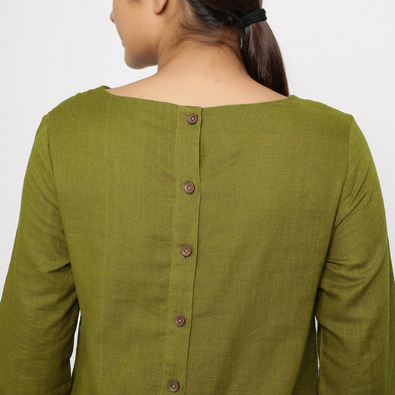 olive green tunic dress SHEIN Tall CURVE Plus Size Women French Style Casual V-Neck Short Sleeve Summer Army Green Dress, Boho Vacation Olive Green Tunic Dress, Collared Countryside Day