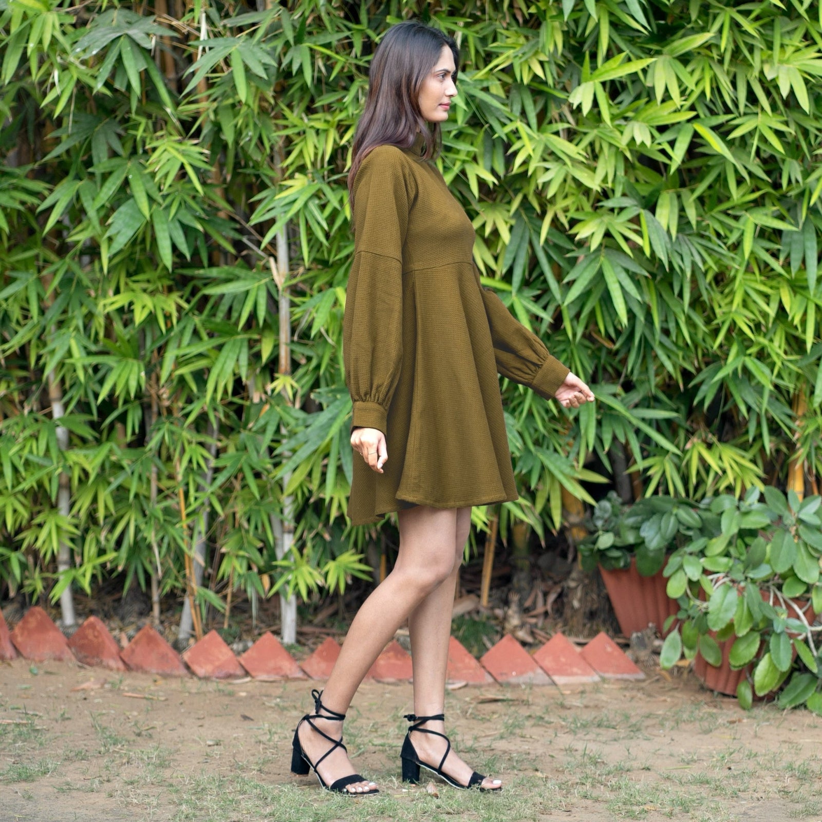 olive green casual dress Well Deserved Midi A-Line Rebdolls Amazon.com: Sampeel Womens Casual Long