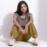 Olive Green Warm Cotton Waffle Jogger Pant