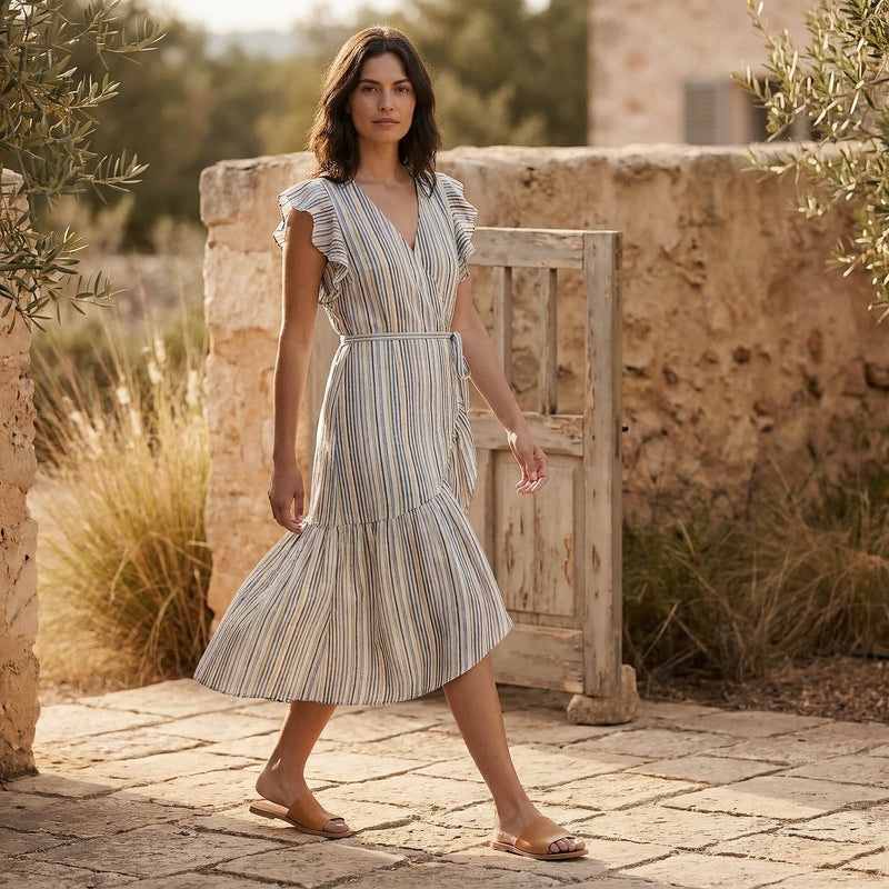 cotton pastel dress Isolde Pastel Ombre Cotton Dress Olivia Rubin